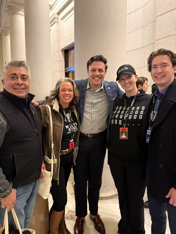 Rebecca Winegar with Seth Gruber at the Life or Death Conference, Washington DC, January 2026