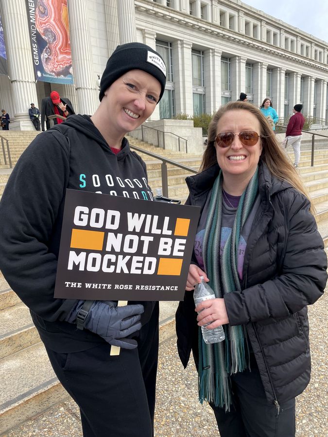 Rebecca Winegar at the Smithsonian during the National March for Life, January 2026
